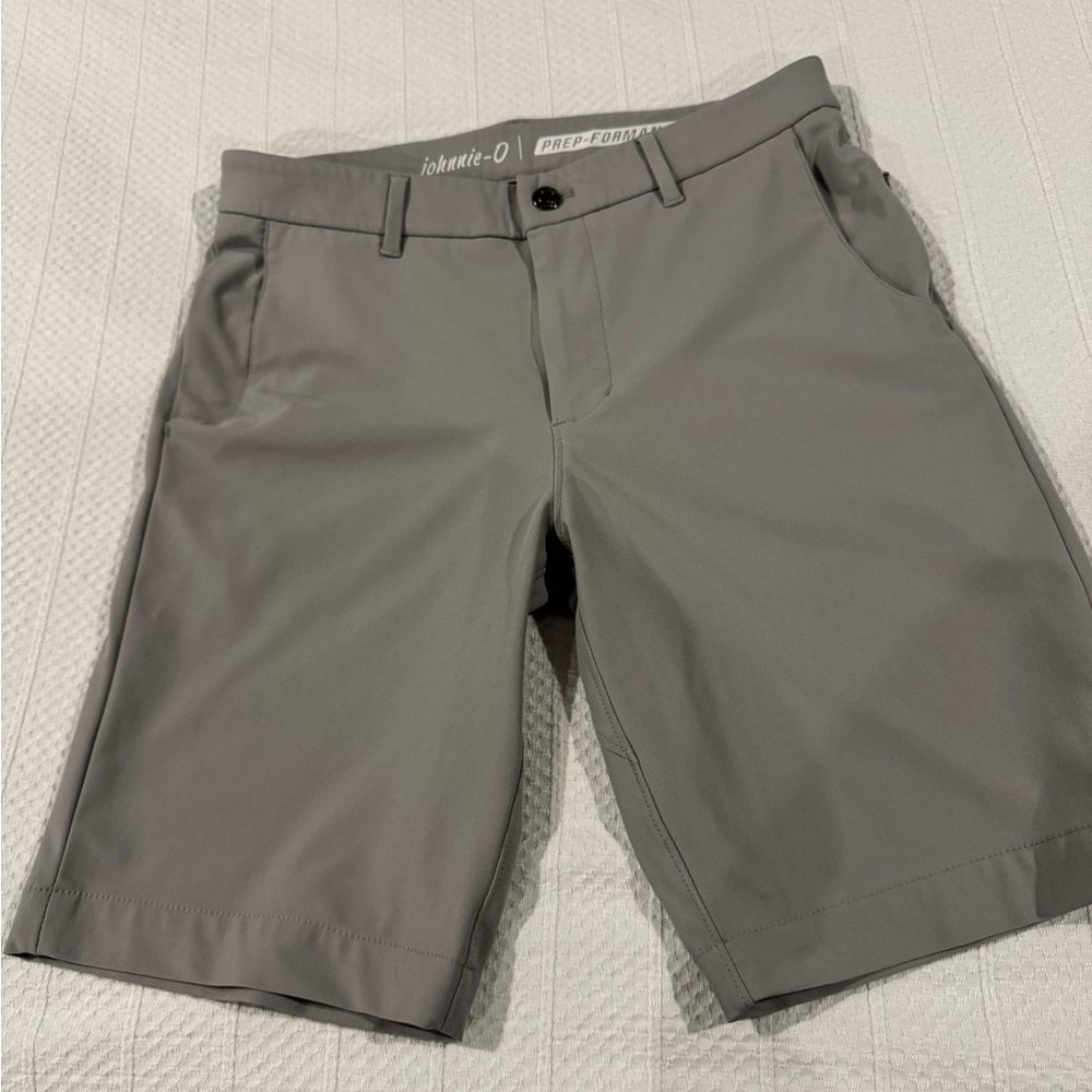 Johnnie-O Men’s Cross Country Prep- formance Shorts - color Quarry Waist 30